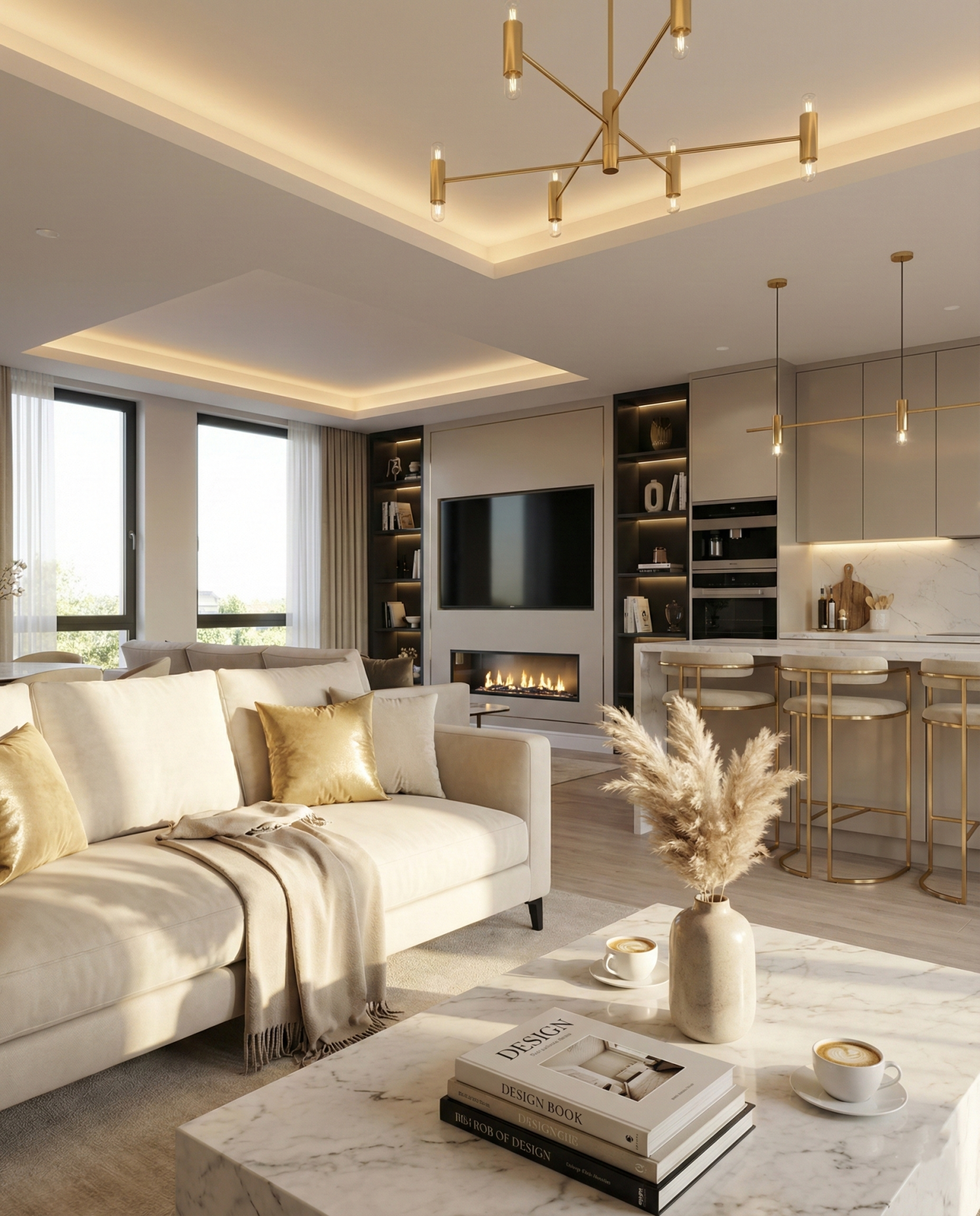 lüks ferah ev tasarımı